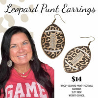 Leopard Punt Earrings
