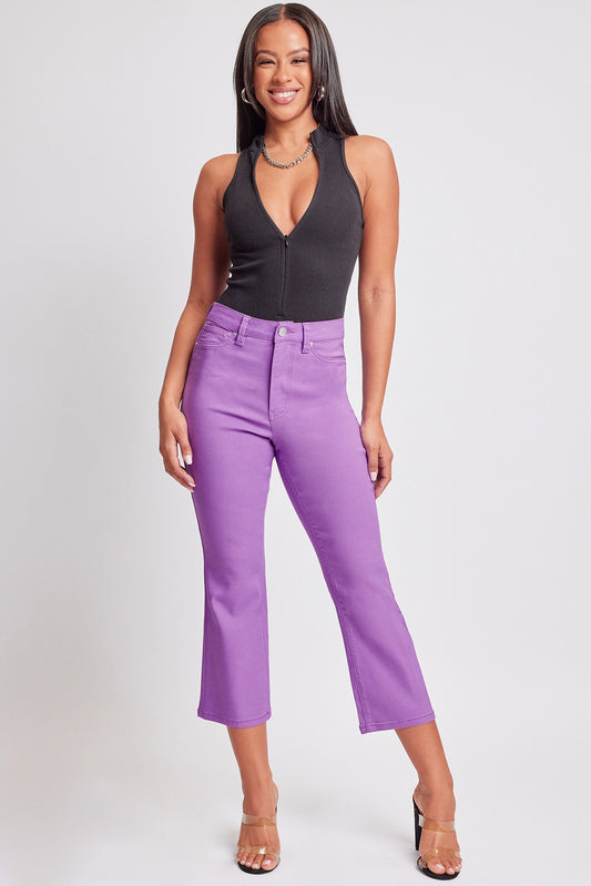 YMI Hyper Stretch Cropped Kick Flare Pants
