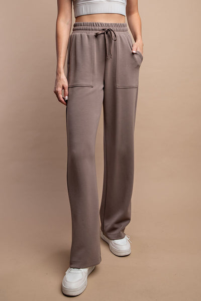 Straight Lounge Pants with Pockets