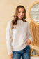 Relaxed Fit Crew Neck Sequin Sweater