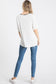 Camo Color Block Off Shoulder Top