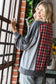Plaid Contrast Pullover