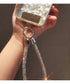 Keychain Rhinestone Wrist Strap Phone Holder