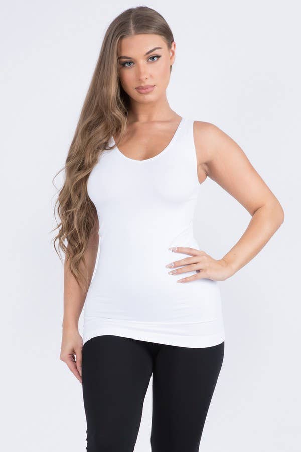Reversible V or U Neckline Seamless Tank - Summer Colors