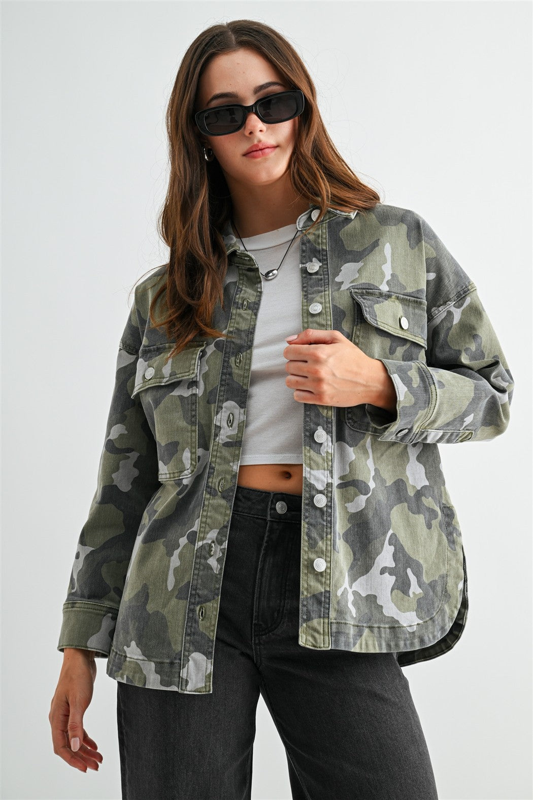 Camouflage Shacket