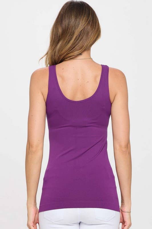 Reversible V or U Neckline Seamless Tank - Summer Colors