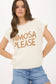 Mimosa Please Short Sleeve Pullover Sweater