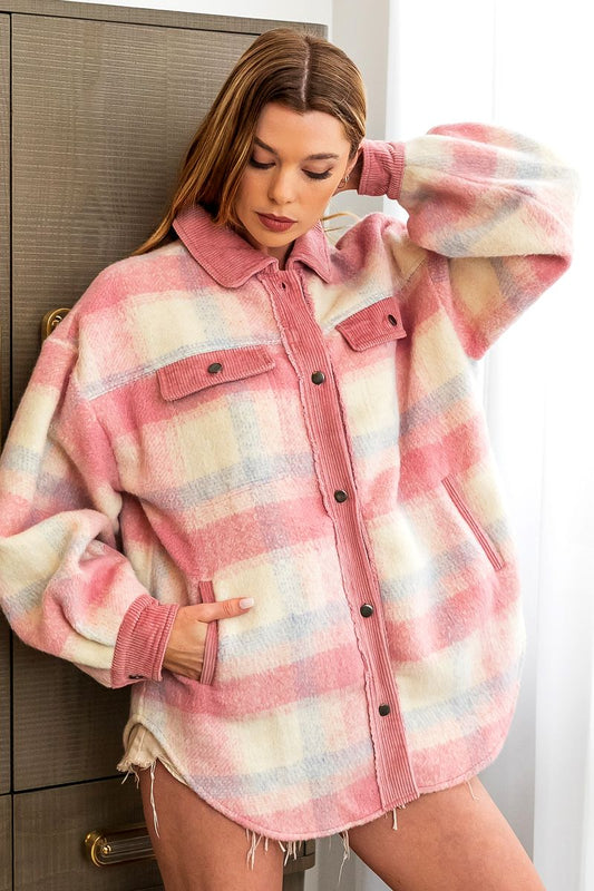 Brushed Vintage Corduroy Shacket