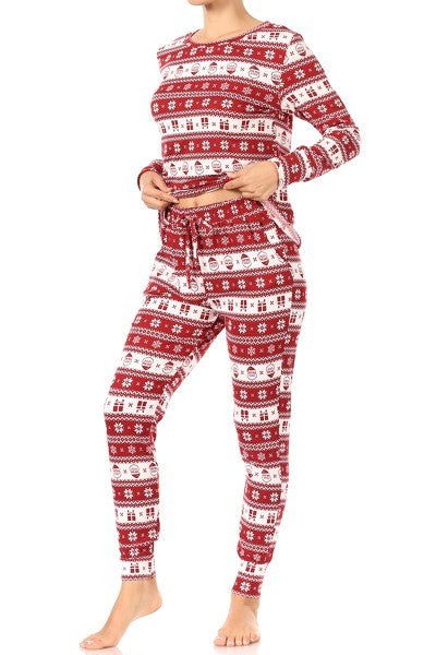 Fleece Lined Christmas Pajamas