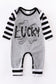 Grey Lucky Clover Baby Romper (Boys)