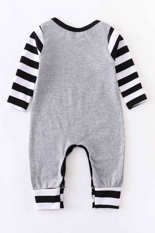 Grey Lucky Clover Baby Romper (Boys)