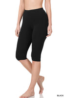 Premium Cotton Capri Leggings