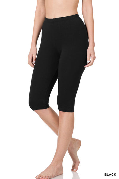 Premium Cotton Capri Leggings