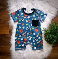Boys at Play Romper