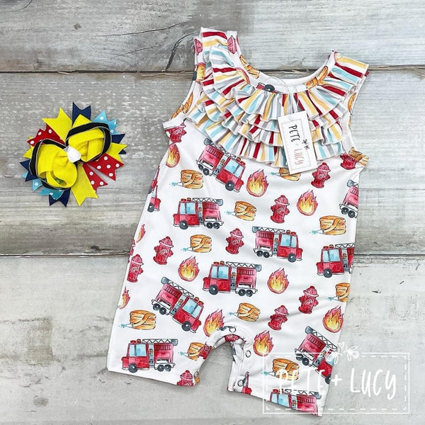 Firefighter Friends Romper