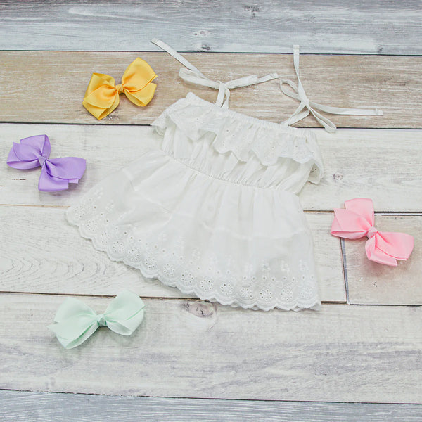 White Chic Baby Romper