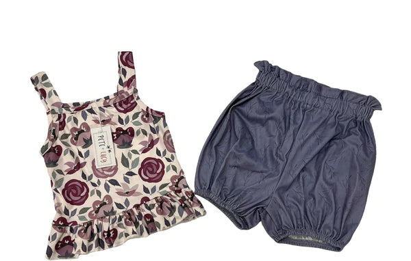 Blush and Branches Short Set