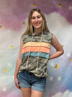 Hey Olive Camo Print Top