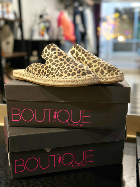Taffy Metallic Leopard Slip On Shoes