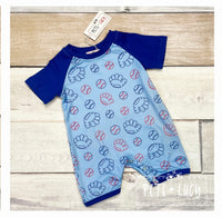 Let’s Play Ball ~ Boy’s Romper