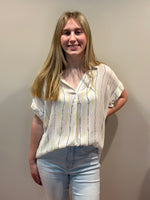 Short Sleeve Stripe Top