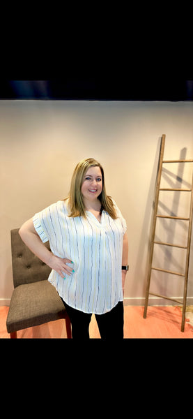 Short Sleeve Stripe Top