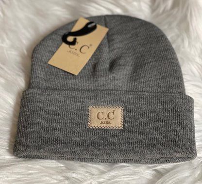 C.C. Classic Rib Patch Kids Beanie