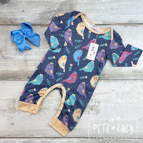 Bright Birds Romper